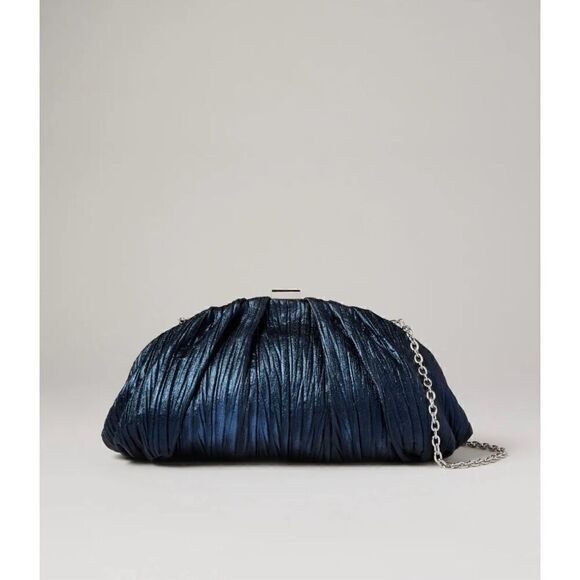 Sondra Roberts Handbags - Sondra Roberts Womens Clutch Shoulder Bag Metallic Shimmery Formal Evening Chic